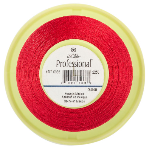 Coats Professional Machine Embroidery Thread 4000yd-Red -6965-2250
