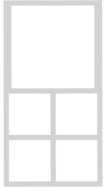 Simple Stories Simple Pages Page Template-(1) 1-4"X4" & 4-2"X2" - SPT15971