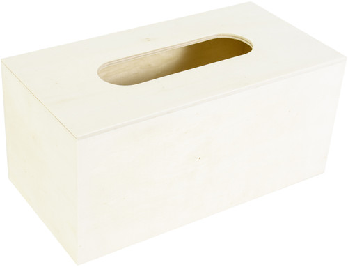 Multicraft Wood Tissue Box-Rectangle WS339