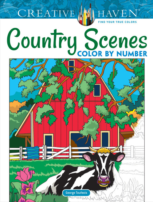 Creative Haven: Country Scenes Color By Number-Softcover - B6822808 - 97804868228089780486822808