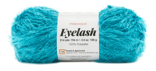 Premier Eyelash Yarn-Aqua 2073-08 - 840166817216