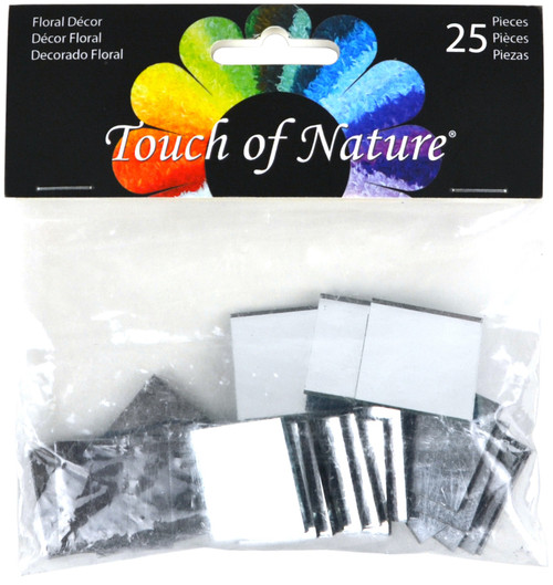 Touch Of Nature Beveled Square Floral Mirror 1" 25/Pkg-MD71188 - 684653711881
