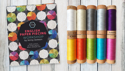 Aurifil Designer Thread Collection-English Paper Piece Workshop By Jackson JJ80EPP1