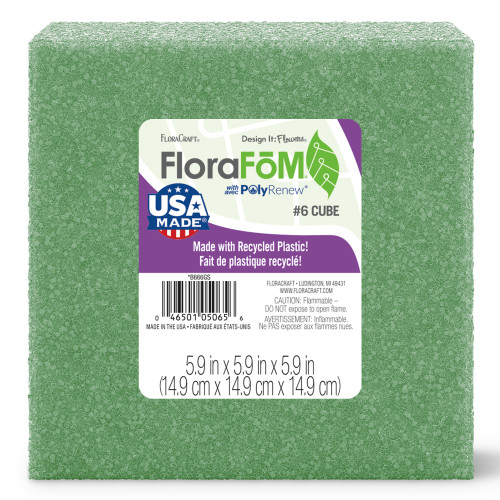 FloraCraft FloraFoM Block-5.9"X5.9"X5.9" B666GS - 046501050656