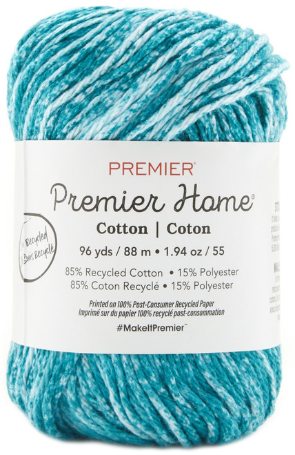 Premier Home Cotton Multi Yarn-Turquoise Splash - 44-63 - 840166810286