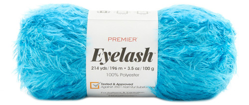 3 Pack Premier Eyelash Yarn-Turquoise 2073-19 - 840166818237