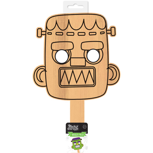 3 Pack Colorbok Kids Wood Mask-Frankenstein -34015022 - 718813185288