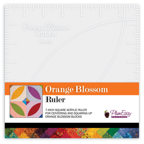 PlumEasy Patterns Acrylic Ruler-Orange Blossom PEP226 - 785939642292