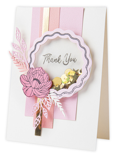 Sizzix Making Essentials Shaker Panes-Circles 1.5"/2.5"/3.5", 3/Pkg - 665448