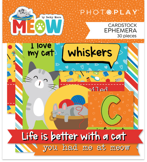 Meow Ephemera Cardstock Die-CutsPWOW3396