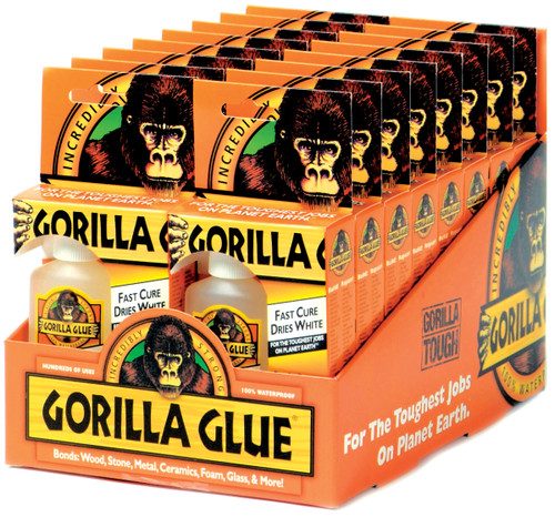 16 Pack Gorilla Glue Fast Cure Display 16pcs-2oz 52012 - 052427520128