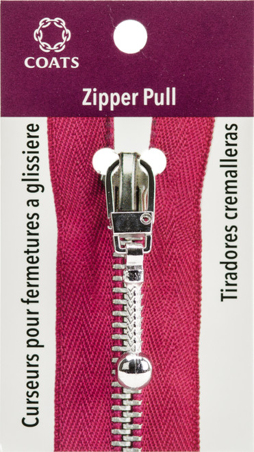 Coats Zipper Pull-Silver Ball & Chain - F11-401SI - 073650014482