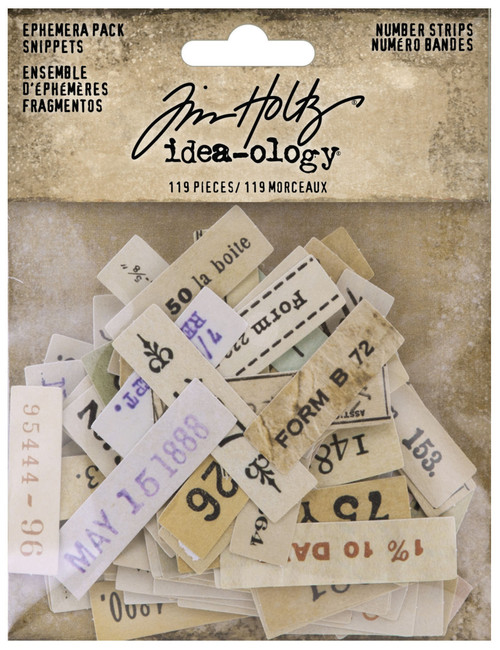 2 Pack - Idea-Ology Ephemera Snippets 119/Pkg-Number Strips - TH94222 - 040861942224
