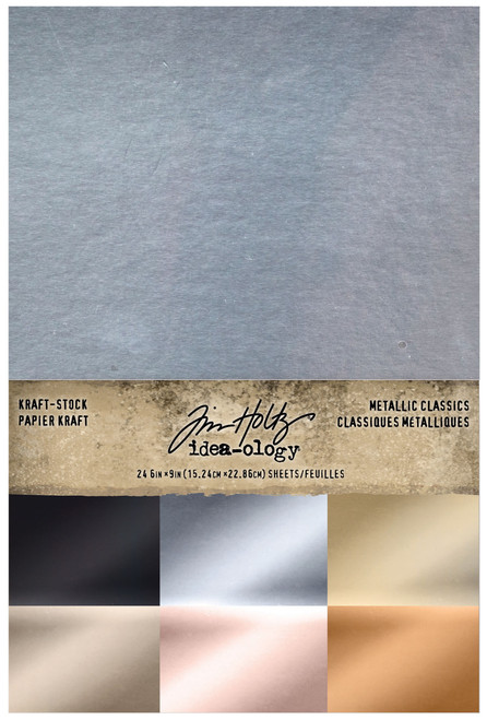 Idea-Ology Kraft-Stock Stack Cardstock Pad 6"X9" 24/Pkg-Metallic Classics - TH94227 - 040861942279