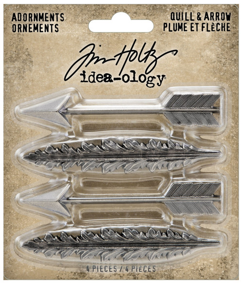 Idea-Ology Metal Adornments 4/Pkg-Quill & Arrow - TH94220 - 040861942200