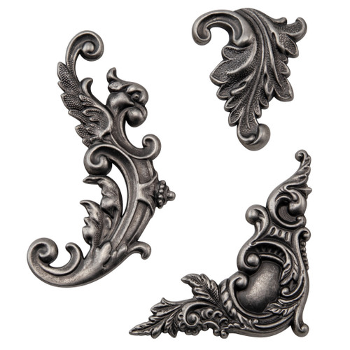 Idea-Ology Metal Adornments 3/Pkg-Flourish TH94231