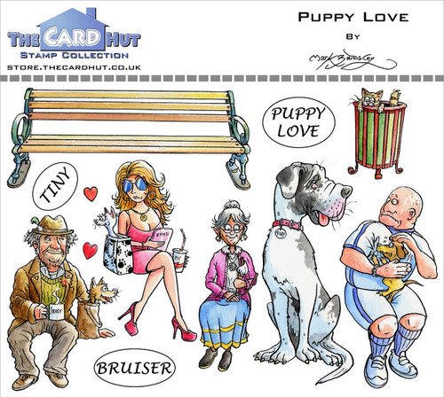 The Card Hut Clear Stamps 4"X6" By Mark Bardsley-Pets Puppy Love MBPPL