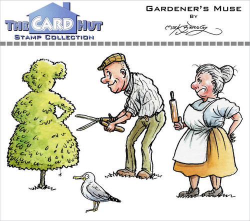 The Card Hut Clear Stamps 4"X6" By Mark Bardsley-Wild World - Gardener's Muse - MBWWGM