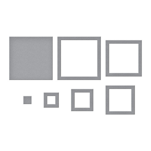 Spellbinders Etched Dies-Mini Squares Color Block S1039 - 812062036343