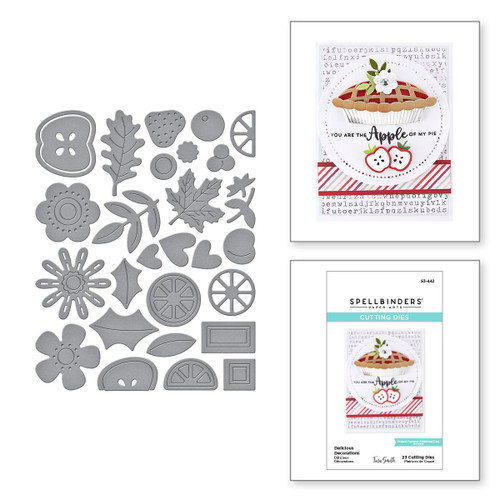 Spellbinders Etched Dies By Tina Smith-Delicious Decorations -Pie Perfection S3442