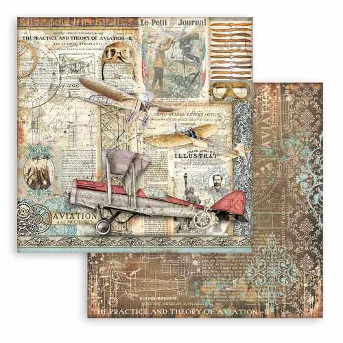 Stamperia Double-Sided Paper Pad 6"X6" 10/Pkg-Sir Vagabond Aviator SBBXS18