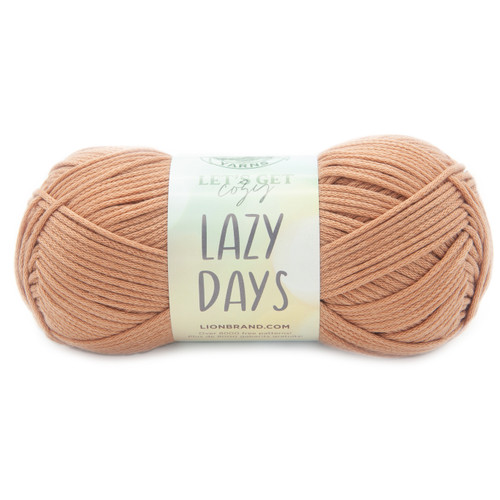 3 Pack Lion Brand Let's Get Cozy: Lazy Days Yarn-Clay 144-124 - 023032110691