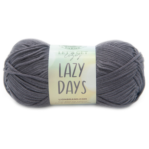 3 Pack Lion Brand Let's Get Cozy: Lazy Days Yarn-Pewter 144-152 - 023032110776