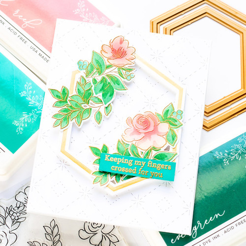 Pinkfresh Studio Hot Foil Plates-Nested Hexagons PF148222