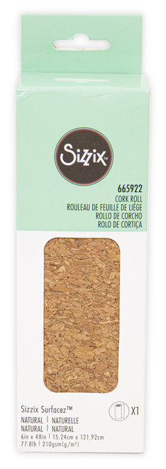 2 Pack Sizzix Surfacez Cork Roll 6"X48"665922 - 630454280118