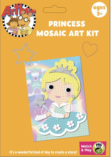 Craft For Kids Imports DIY Mosaic Art Kit-Princess MOSACKIT-372 - 670087453008