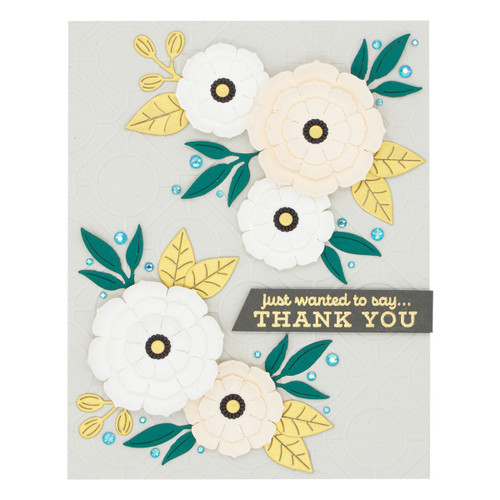 Spellbinders Clear Acrylic Stamps-Celebrate You Sentiments For You STP079