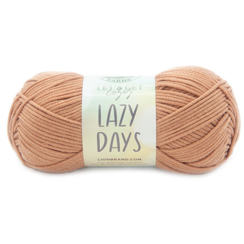 Lion Brand Let's Get Cozy: Lazy Days Yarn-Clay 144-124 - 023032110691