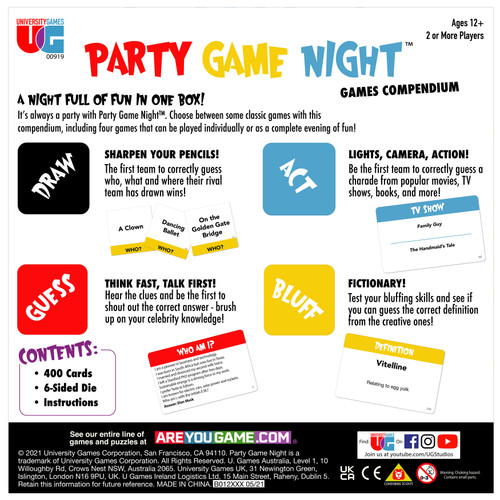 University Games Party Game Night00919