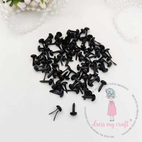 3 Pack - Dress My Craft Brads 10mm 100/Pkg-Jet Black - DMCA6033 - 194186011513 3 Pack - Dress My Craft Brads 10mm 100/Pkg-Jet Black - DMCA6033 - 194186011513