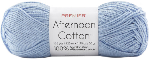 3 Pack - Premier Afternoon Cotton Yarn-Cornflower - 2011-36 - 840166803592