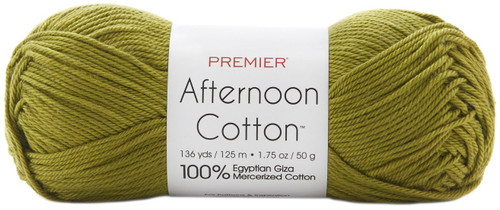 Premier Afternoon Cotton Yarn-Olive - 2011-17 - 840166803400 Premier Afternoon Cotton Yarn-Olive - 2011-17 - 840166803400