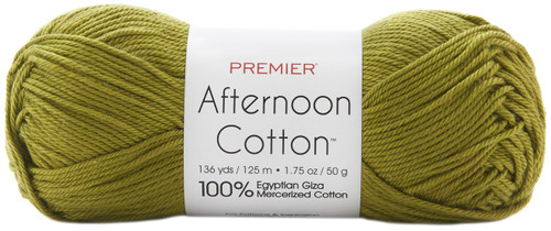 Premier Yarns Afternoon Cotton Yarn-Olive -2011-17 - 840166803400