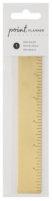 3 Pack AC Point Planner Mini Ruler-Gold 99001212 - 718813921626