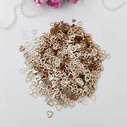 6 Pack - Dress My Craft Sequins 8gms-Golden Heart - DMCS4636