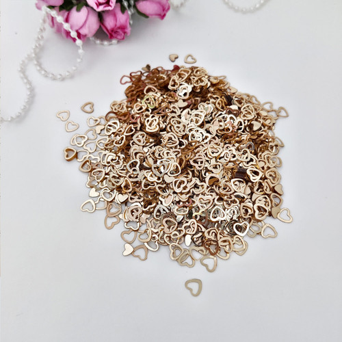 Dress My Craft Sequins 8gms-Golden Heart - DMCS4636 Dress My Craft Sequins 8gms-Golden Heart - DMCS4636