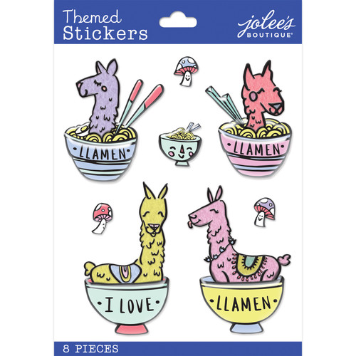3 Pack Jolee's Boutique Themed Stickers-Dimensional Llamen -E8600122 - 015586001228