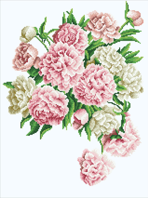 Diamond Dotz Simply Dotz Diamond Art Kit 17.7"X23.6"-Carnation Bouquet SD8403