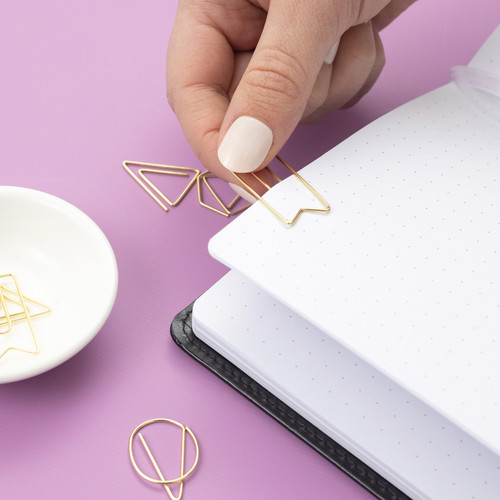 AC Point Planner Shaped Paper Clips 16/Pkg-Gold - 99001214 AC Point Planner Shaped Paper Clips 16/Pkg-Gold - 99001214