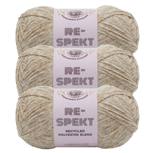 3 Pack Lion Brand Re-Spekt Yarn-Sunstone 844-134 - 023032110530