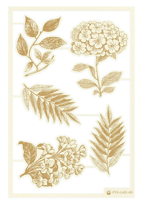P13 Die-Cut Chipboard Embellishments 4"X6"-Lady's Diary #02, 5/Pkg - P13LAD45 - 59046193206015904619320601
