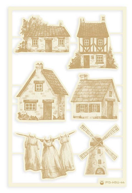 P13 Die-Cut Chipboard Embellishments 4"X6"-Hello Summer #01, 6/Pkg - P13HSU44