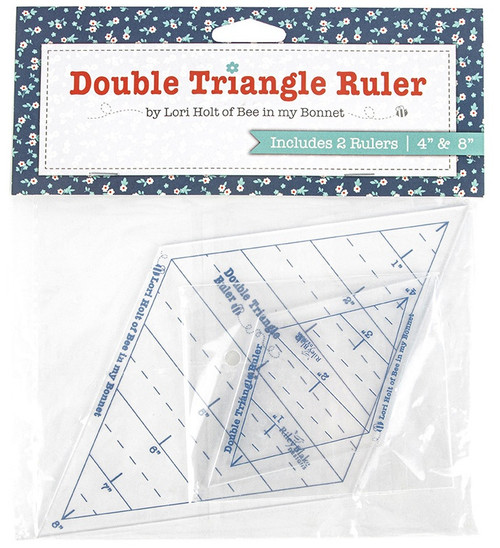 Riley Blake Double Triangle Ruler-By Lori Holt -ST24602 - 889333246022
