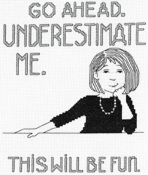 Imaginating Counted Cross Stitch Kit 7"X8"-Underestimate Me (14 Count) I3343K