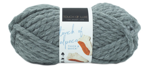 Lion Brand Touch of Alpaca Thick & Quick Yarn-Mineral 686-123