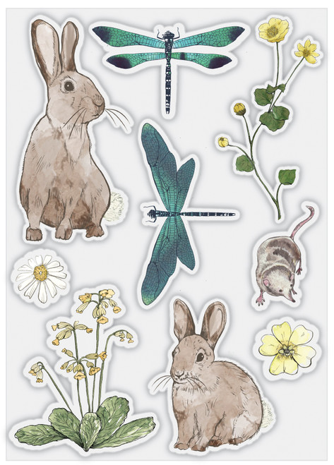 Craft Consortium A5 Clear Stamps-Wildflower Meadow CSTMP076 - 50609219303315060921930331
